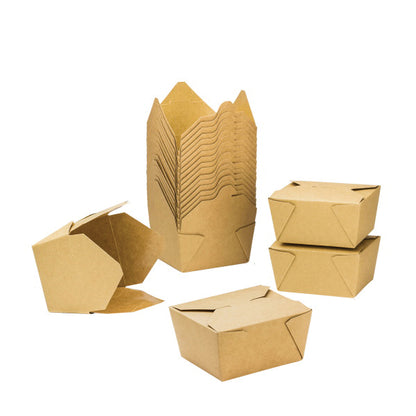 48oz Kraft Paper Take-Out Box FP-FTG48K - 300/case