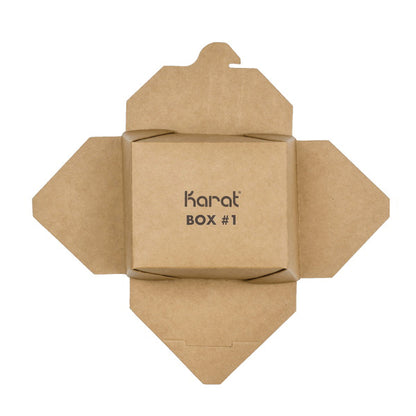48oz Kraft Paper Take-Out Box FP-FTG48K - 300/case