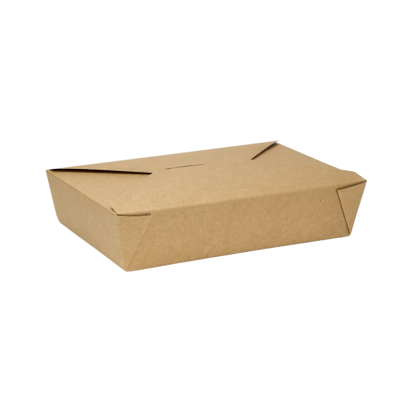 #2 Kraft Paper Take-Out Box FP-FTG54W - 200/case