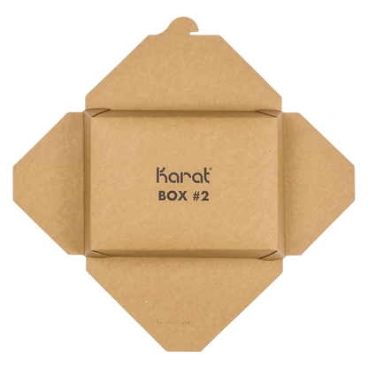 #2 Kraft Paper Take-Out Box FP-FTG54W - 200/case