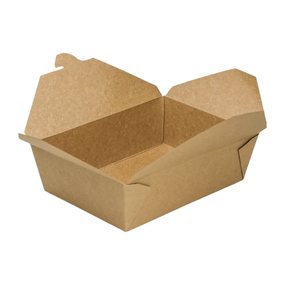 76oz Kraft Paper Take-Out Box FP-FTG76K - 200/case