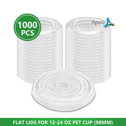 Flat Lids for PET Cup RI-PCFL98 - 98mm