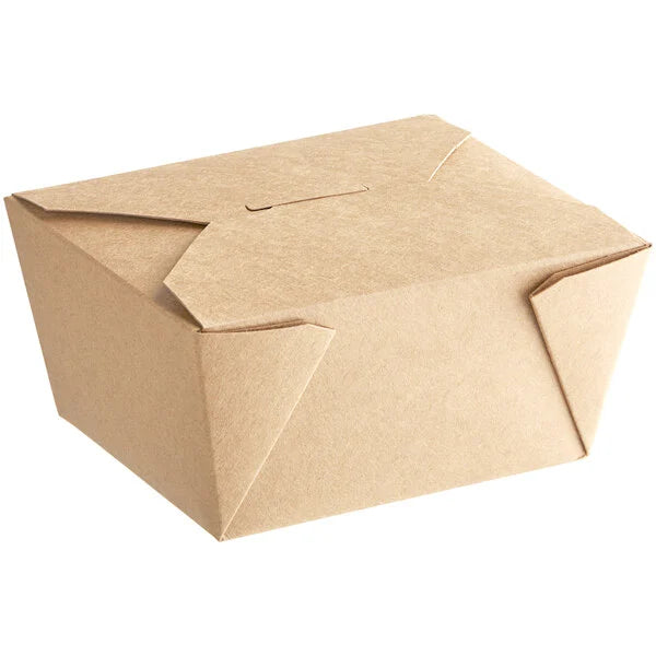 Kraft Folded Take-Out Container #1 – 450/Case