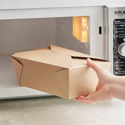 Kraft Folded Take-Out Container #4 – 40/Pack