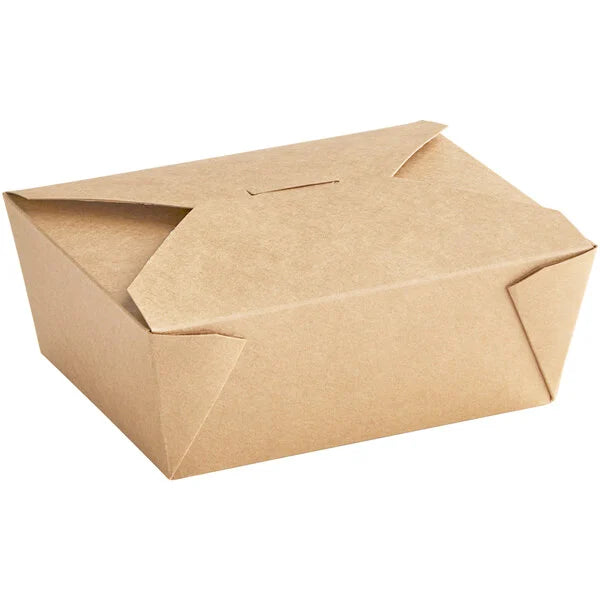 Kraft Folded Take-Out Container #8 – 50/Pack