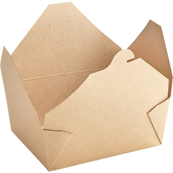 Kraft Folded Take-Out Container #8 – 50/Pack