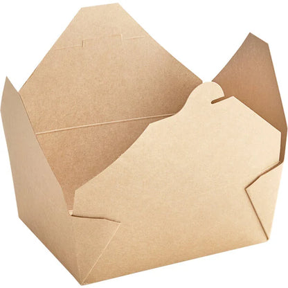Kraft Folded Take-Out Container #8 – 50/Pack