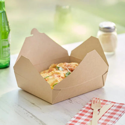 Kraft Folded Take-Out Container #2 – 50/Pack